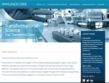 Tablet Screenshot of immunocore.com